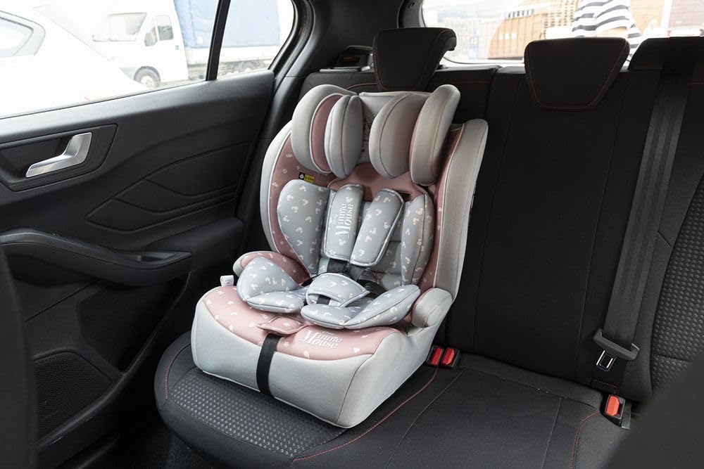Tataway Minnie Mouse I-SIZE R129 Auto-Rücksitz. Kindersicherheitsheber mit einer Höhe von 76 bis 150