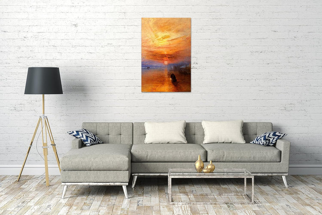 Printed Paintings Leinwand (60x80cm): William Turner - The Fighting Temeraire tugged to her Last 60x