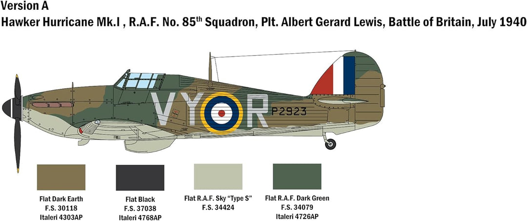 Italeri 2802S 1:48 Hurricane Mk.I, originalgetreue Nachbildung, Modellbau, Basteln, Hobby, Kleben, P