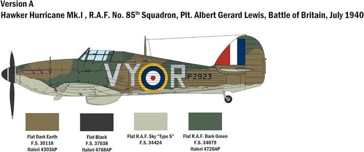 Italeri 2802S 1:48 Hurricane Mk.I, originalgetreue Nachbildung, Modellbau, Basteln, Hobby, Kleben, P