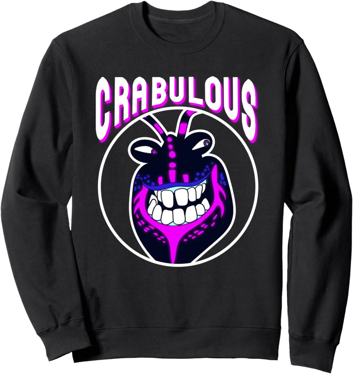 Disney Moana Tamatoa Crabulous Neon Face Circle Portrait Sweatshirt