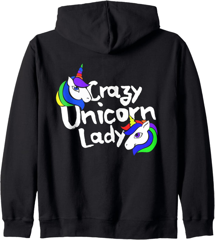 Crazy Unicorn Lady Kapuzenjacke