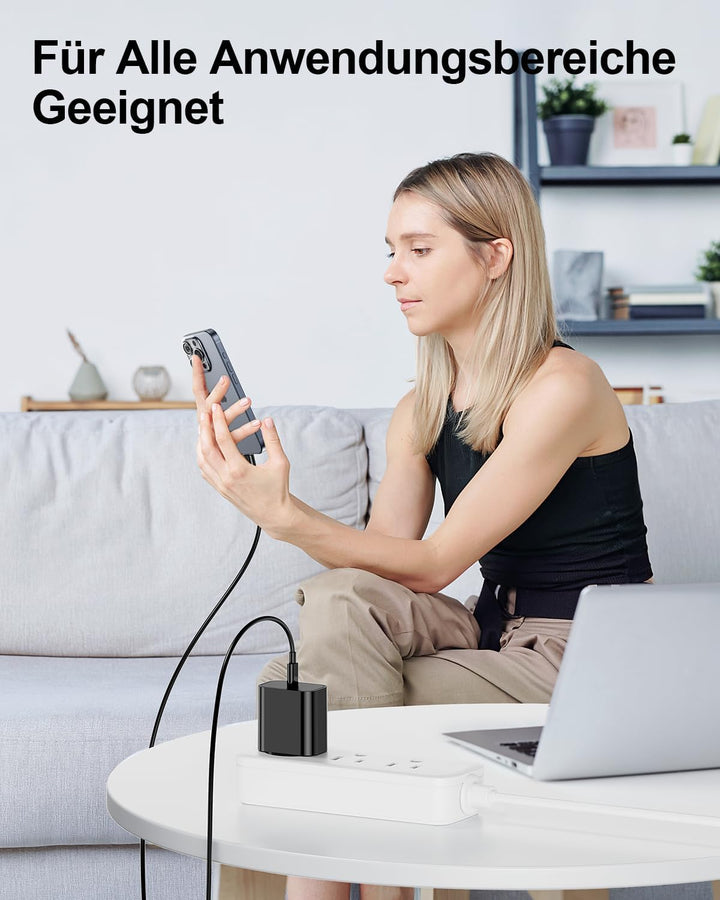 iPhone Ladekabel,2er Pack 25W USB C Ladegerät [MFi Zertifiziert] Für Apple Schnellladegerät mit USB