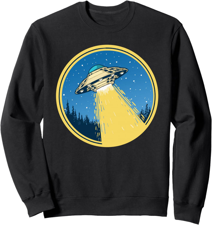 Abduction! Vintage Funny UFO Flying Saucer Sweatshirt