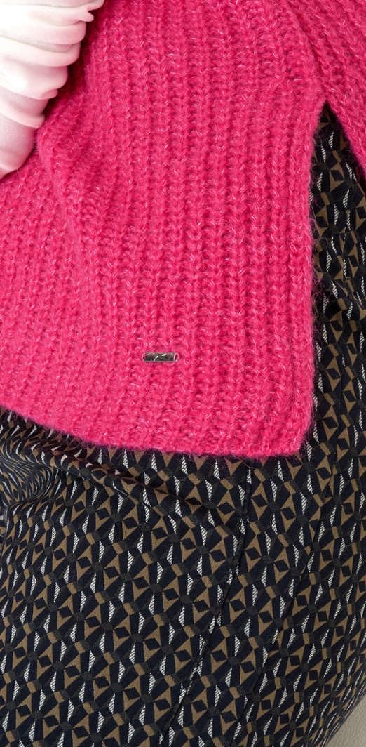 BRAX Damen Style Elisa Alpaka Mix Moderner Optik Pullunder 38 Orchid, 38 Orchid