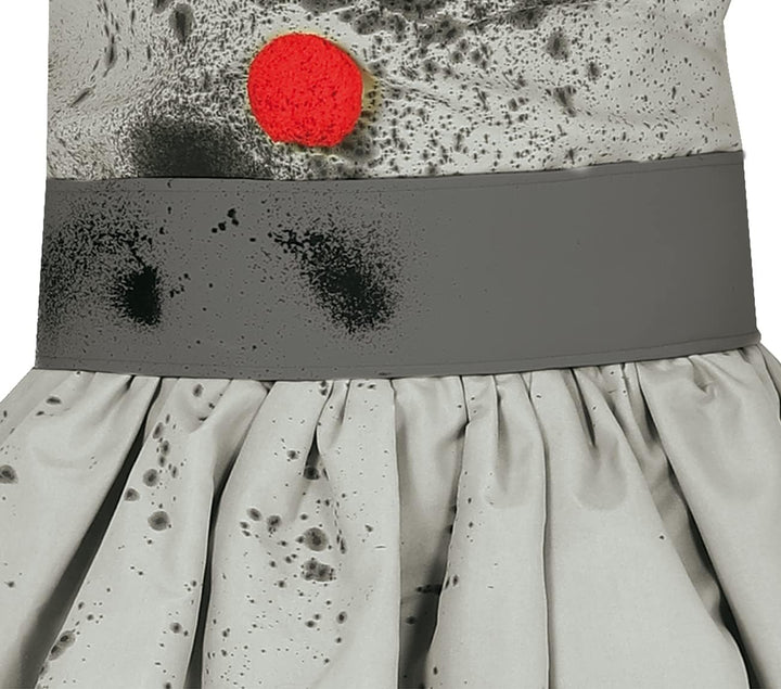 FIESTAS GUIRCA Psychoclown-Kostüm für Herren Halloween grau-schwarz - L (52-54), L