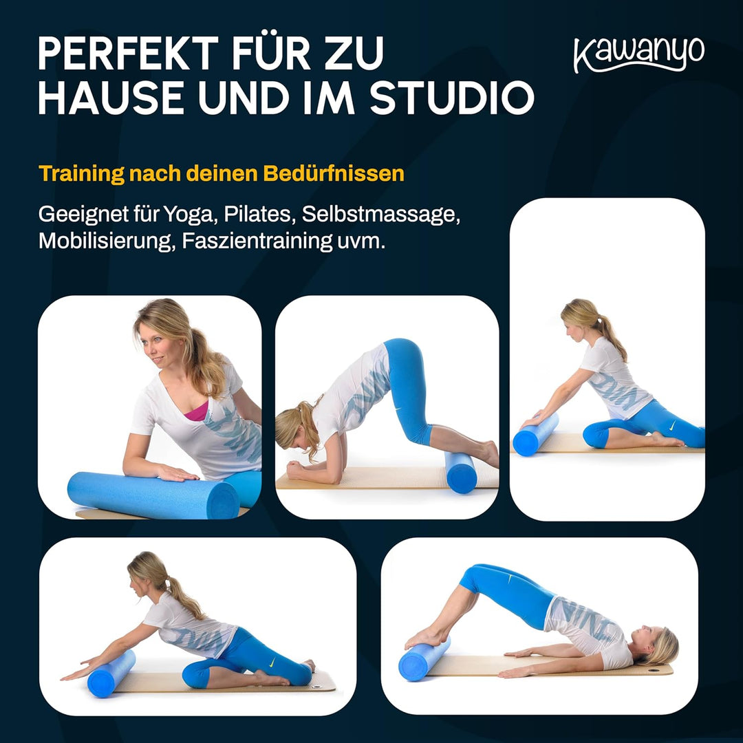 Pilates Rolle für Stabilitäts- &amp; Balanceübungen – Übungshilfe zum Pilatestraining – Yoga Rolle aus H