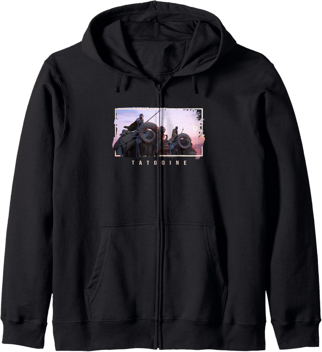 Star Wars Mando Tatooine Poster Kapuzenjacke