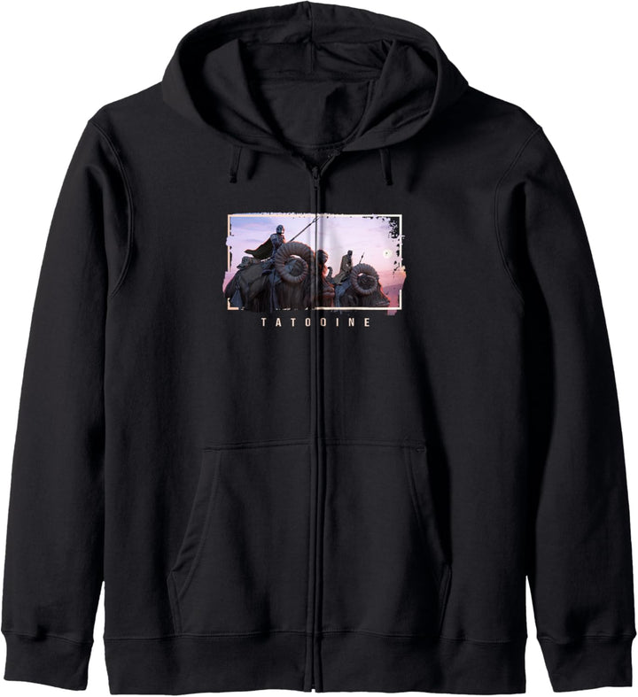 Star Wars Mando Tatooine Poster Kapuzenjacke