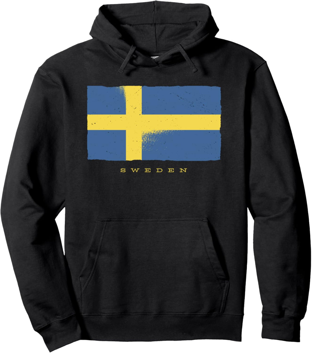 Sverige Souvenir Schweden Flagge Herren Damen Kinder Schwedisch Pullover Hoodie