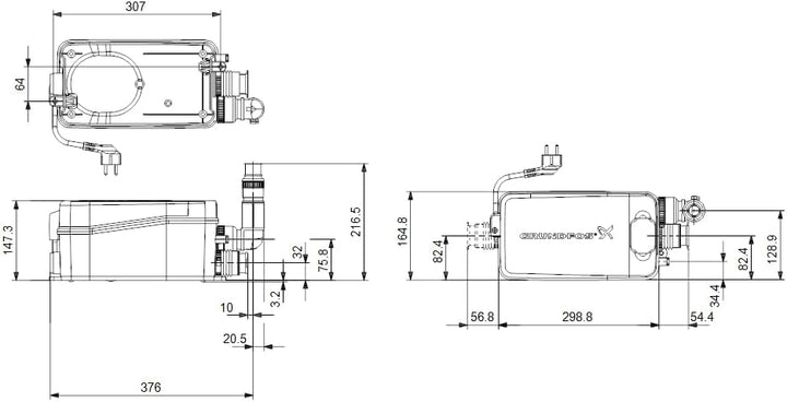 SOLOLIFT2 D-2 Kleinhebeanlage Hebeanlage Abwasserhebeanlage Pumpe, SOLOLIFT2 D-2
