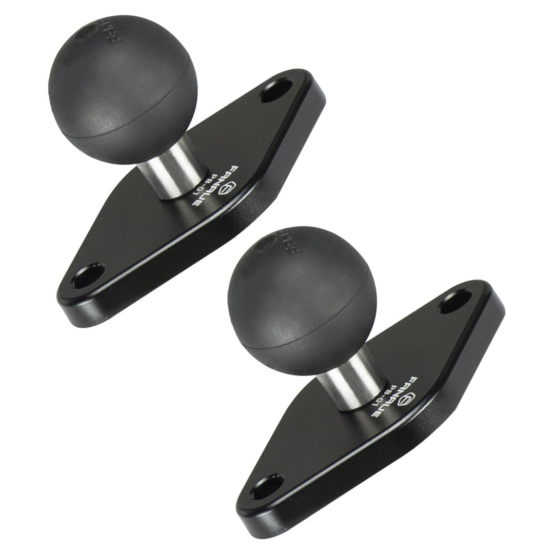 FANAUE Diamant Montagebasis Kompatibel mit RAM Mount B Grösse 1 Zoll Kugel Doppelsockelarm,Abstand d