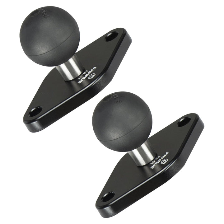 FANAUE Diamant Montagebasis Kompatibel mit RAM Mount B Grösse 1 Zoll Kugel Doppelsockelarm,Abstand d