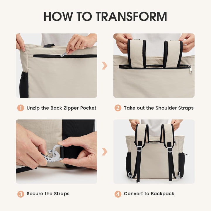 G4Free Packbare Sling-Tragetasche Wickeltasche Beige & Braun & Schwarz, Beige & Braun & Schwarz