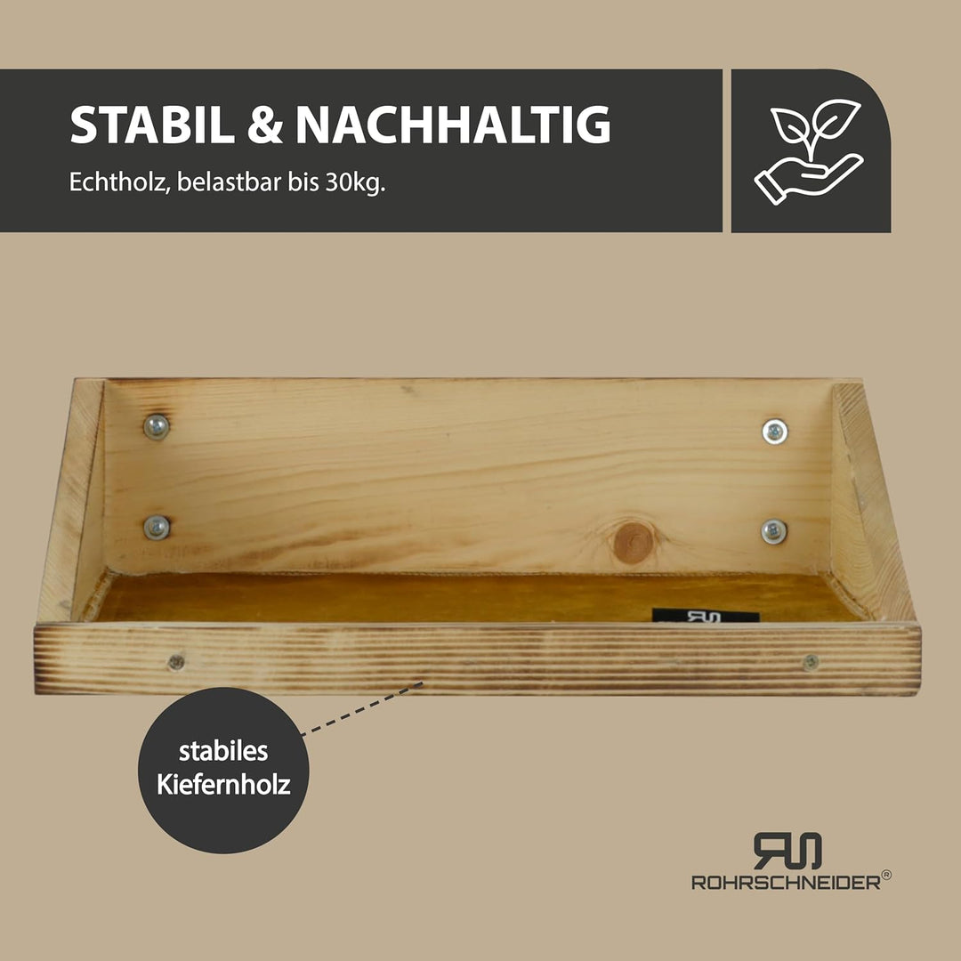 Rohrschneider Katzenbett Wand | Made in EU | Kletterwand Katzen | geflammtes Kiefernholz | belastbar