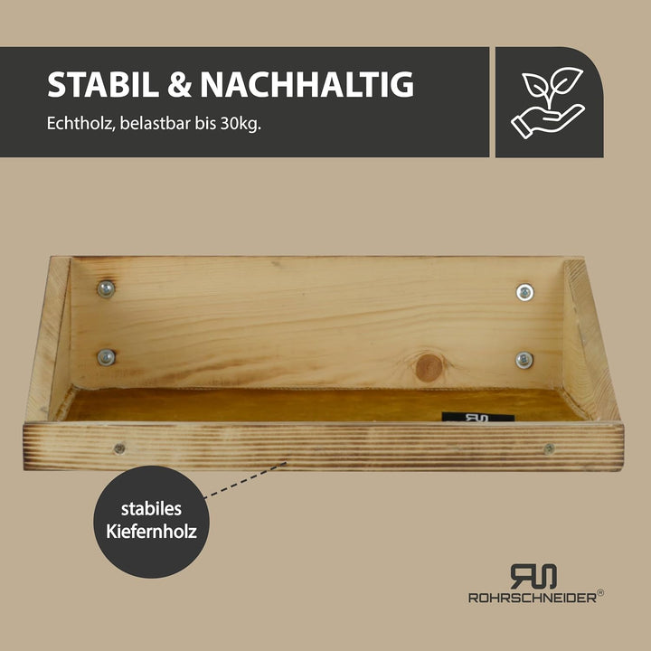 Rohrschneider Katzenbett Wand | Made in EU | Kletterwand Katzen | geflammtes Kiefernholz | belastbar