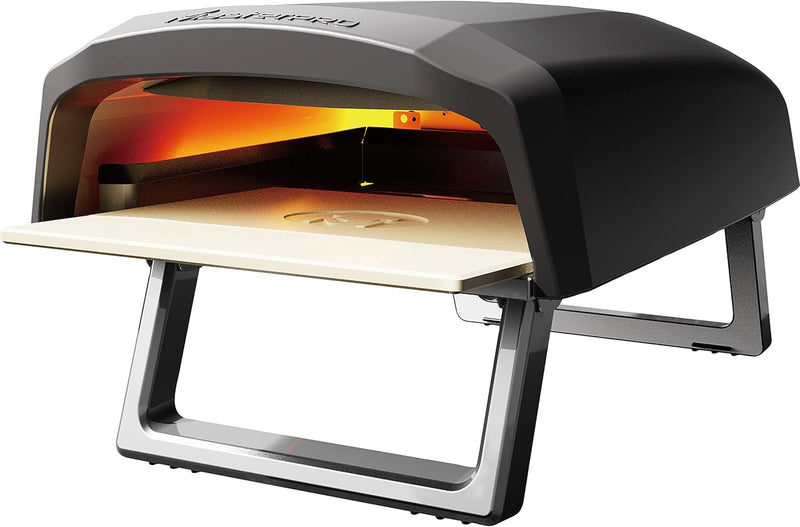 MasterPRO Napoli | Pizzaofen | Tragbarer Gasofen mit Schnellbackfunktion bis zu 500ºC | Pizzen in 60