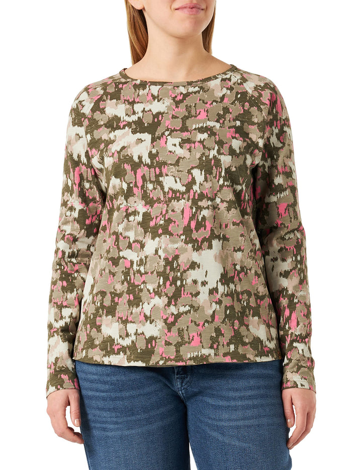 camel active Damen Pullover XS Multicolor Aop, XS Multicolor Aop