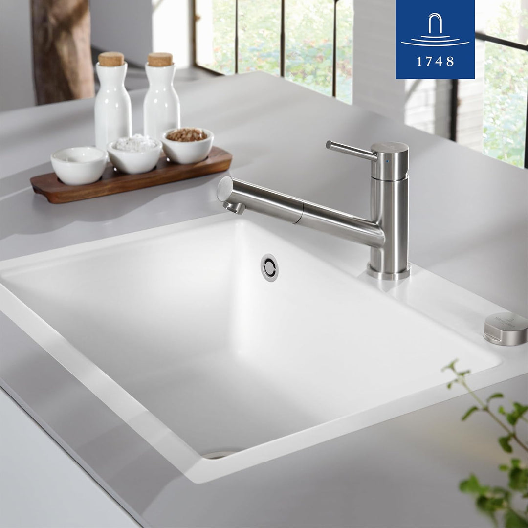 Villeroy & Boch Como Shower Einhand-Spültischbatterie Edelstahl massiv 925200LC Edelstahl Massiv Hoc