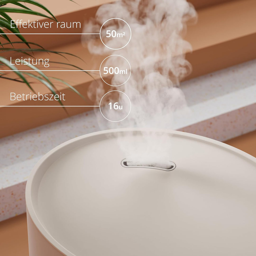 Duux Neo Ultrashall Luftbefeuchter Leise 5L - Smart Air Humidifier - Raumbefeuchter für Schlafzimmer