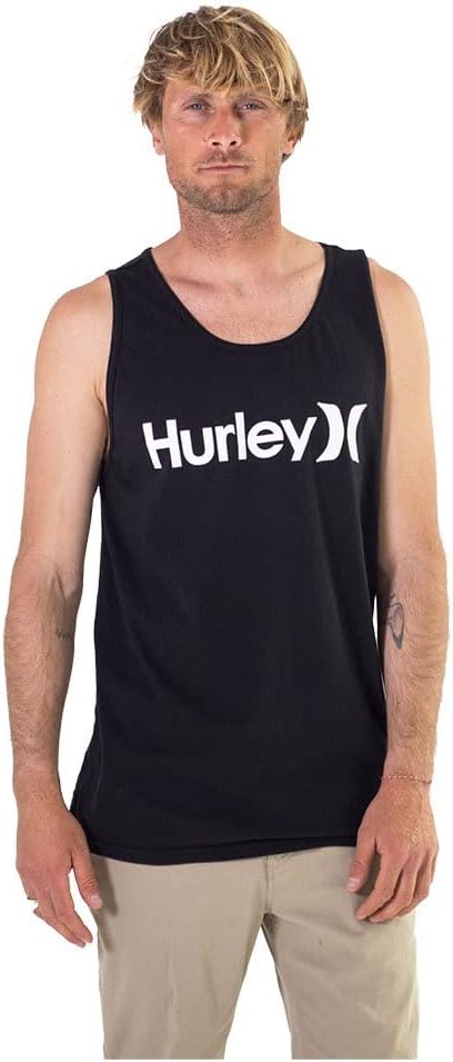 Hurley Herren One and Only Graphic Tank Top T-Shirt S Schwarz, S Schwarz