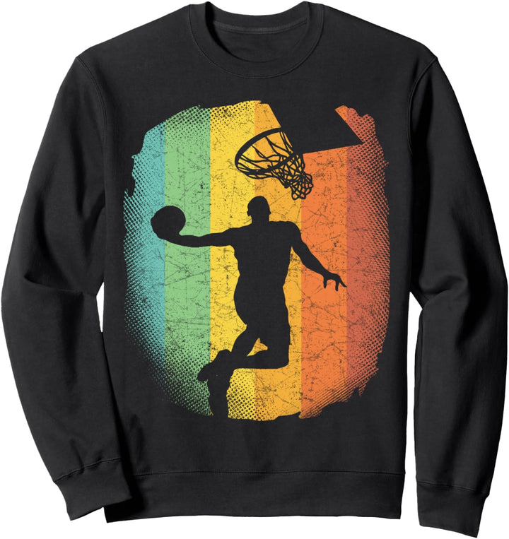 Basketball-Vintage Grafik Basketballspieler Geschenk Sweatshirt