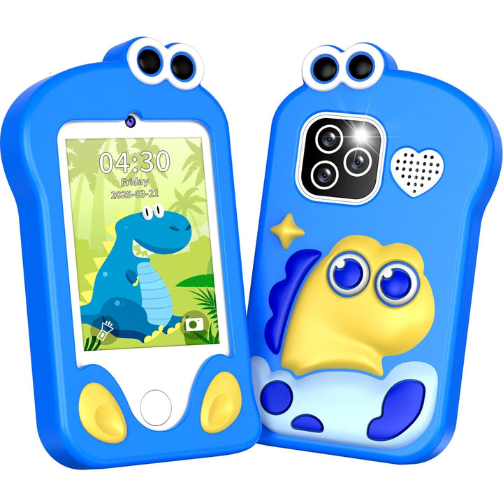 CHAKEYAKE Kinder Handy, Kinderkamera im Smartphone-Format mit 2.8” Touchscreen, Dual Kamera, Foto- V