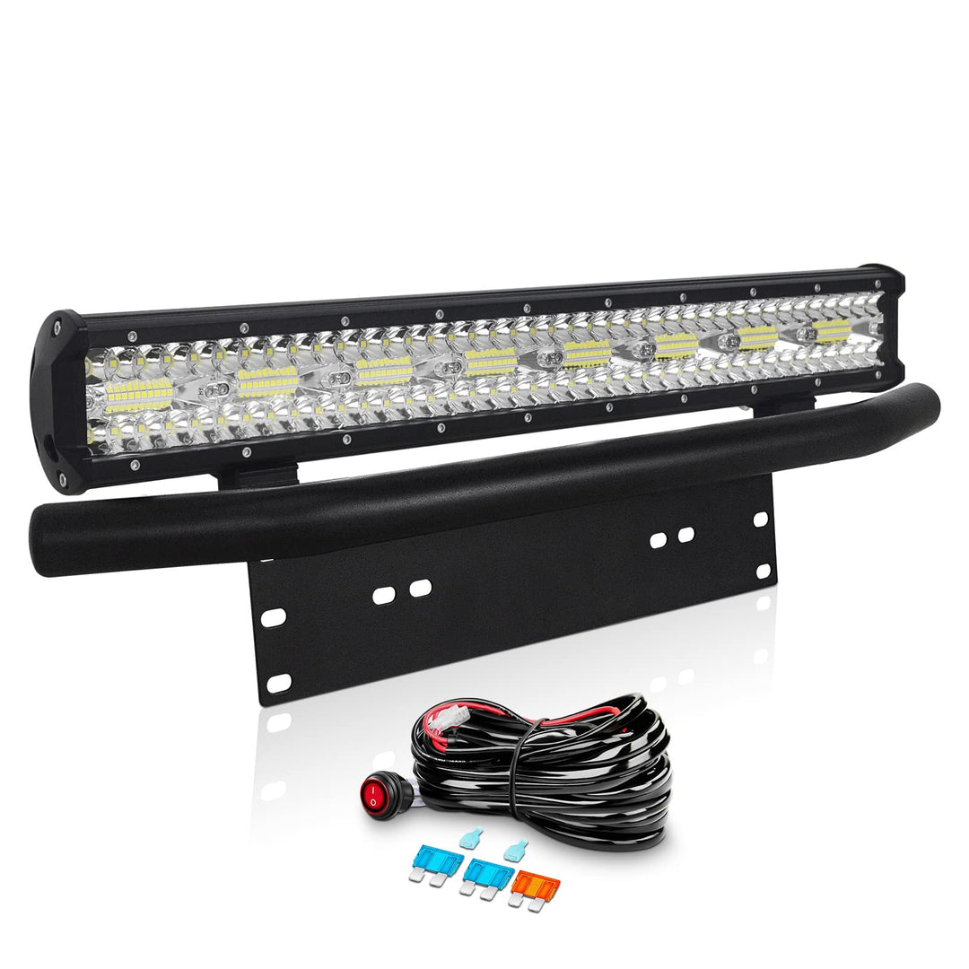 Willpower 23 Zoll 58CM 480W Led Arbeitsscheinwerfer Bar + Kennzeichenhalter + Kabelbaum Led Scheinwe