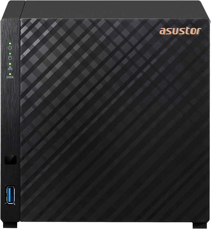 Asustor Drivestor 4 AS1104T 4 Bay NAS Server - Netzwerkspeicher Gehäuse, Quad Core 1.4 Ghz CPU, 2,5