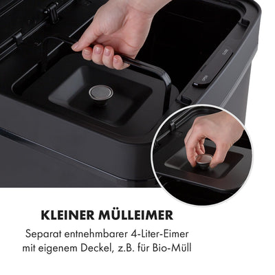 Klarstein Royal Trash Sensor-Mülleimer, 72 L Volumen in 4 Behältern, Restmüll & Recycling-Abfälle: 4