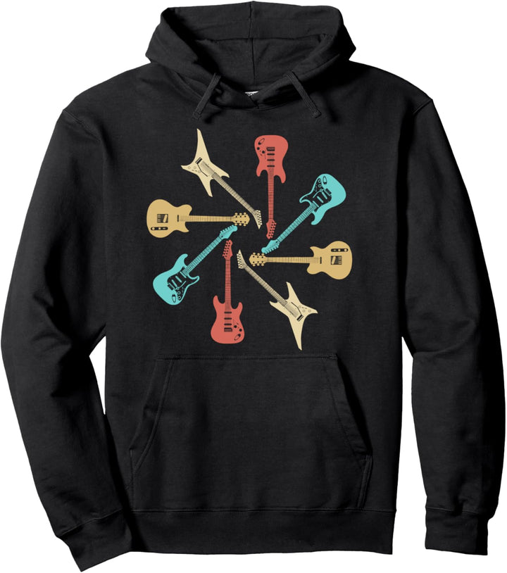 Gitarre Vintage Geschenkidee für Musiker & Gitarristen Pullover Hoodie