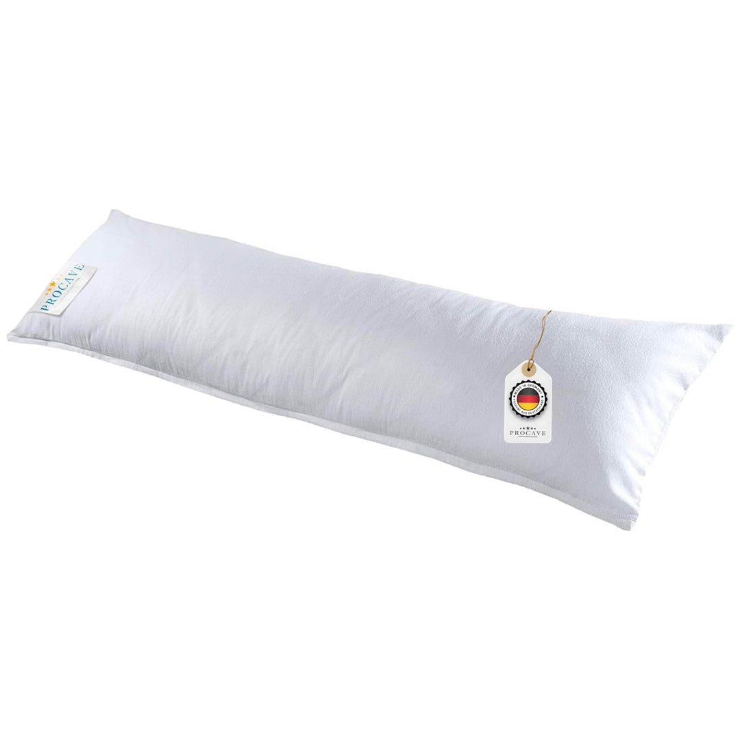 PROCAVE Feinflanell - Schutzbezug für Seitenschläfer-Kissen in der Grösse 40 x 145 cm aus 100% Baumw