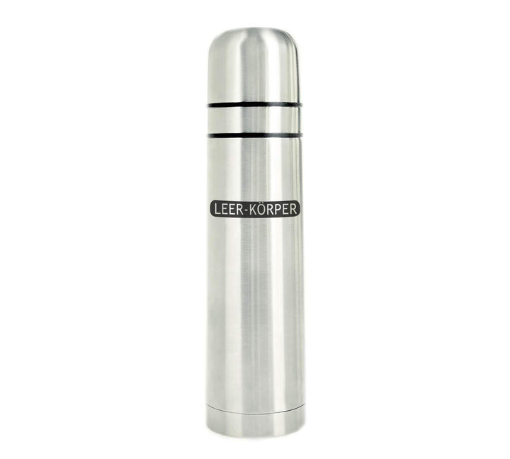 Thermoskanne Leer-Körper, mit 2 Tassen, doppelwandige Isolierkanne, Thermosflasche aus Edelstahl, or