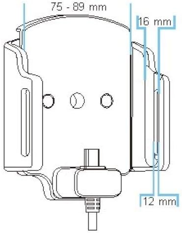 Brodit Gerätehalter 521630 | Made IN Sweden | mit Ladefunktion für Smartphones - universell einsetzb