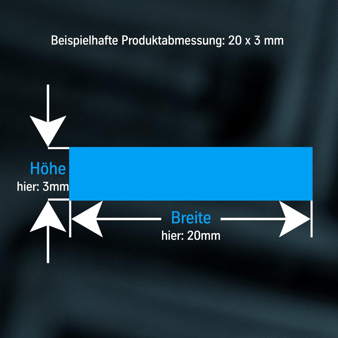 thyssenkrupp Flachstahl Edelstahl 25 x 10 mm in 1500 mm Länge | Flachstange V2A gezogen | Werkstoff: