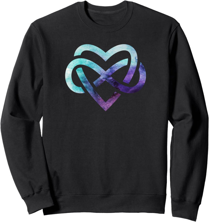 Herz der Unendlichkeit. Ein Symbol der Polyamorie. Sweatshirt