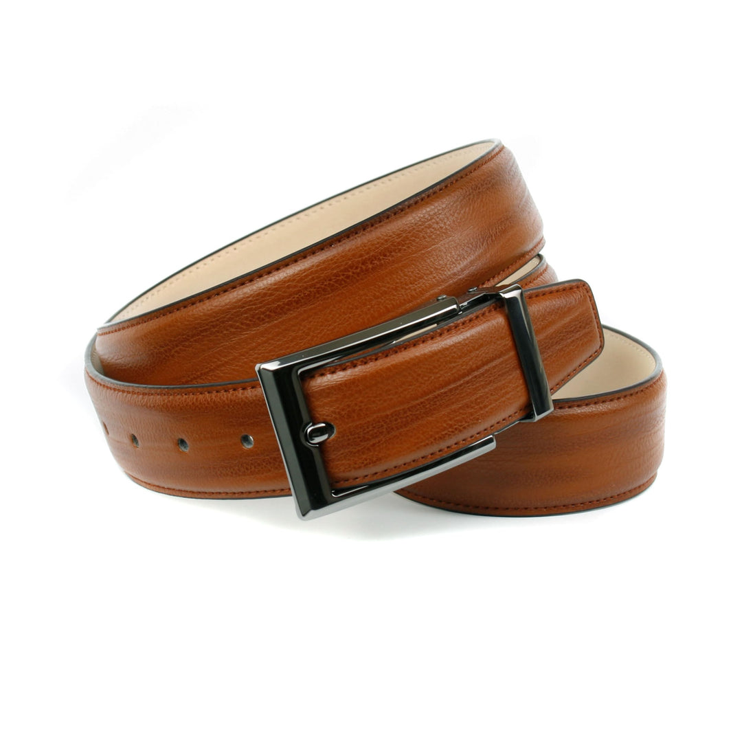 Anthoni Crown Herren Ledergürtel Gürtel Modell 963QJS30, 963NNJ40BRA 85 Cognac, 85 Cognac