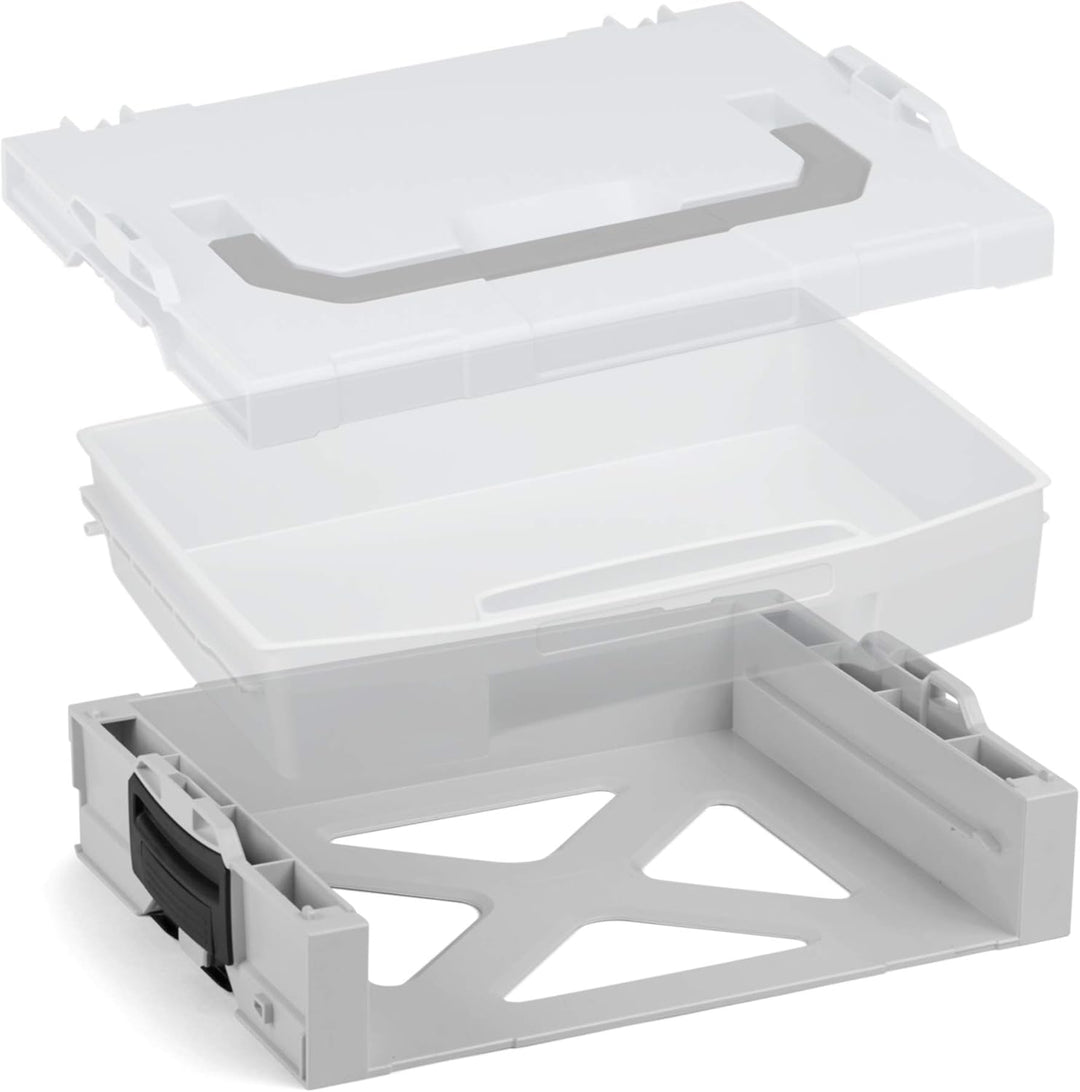 Bosch Sortimo i-BOXX Rack aktiv in grau | Werkzeugkoffer stapelbar Bosch | Werkzeugaufbewahrung Syst