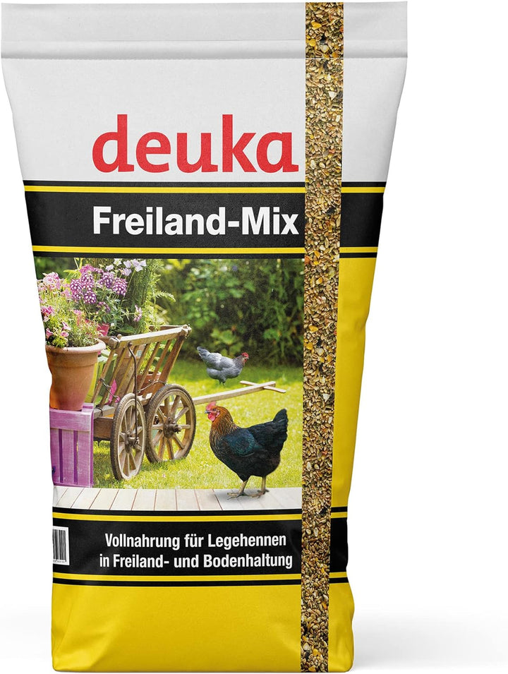 deuka Freiland-Mix 10 kg | Hühnerfutter | Abwechslungsreiches Alleinfutter | Vollnahrung für Legehen