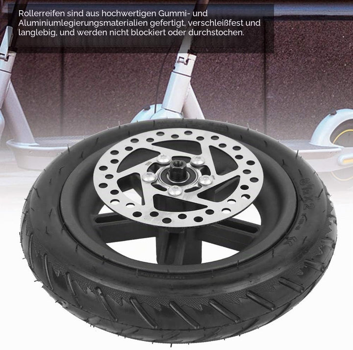 Ersatz für Scooter-Hinterrad, Zelluläres Hinterrad aus Gummi, Elektroroller-Hinterrad und Scheibenbr