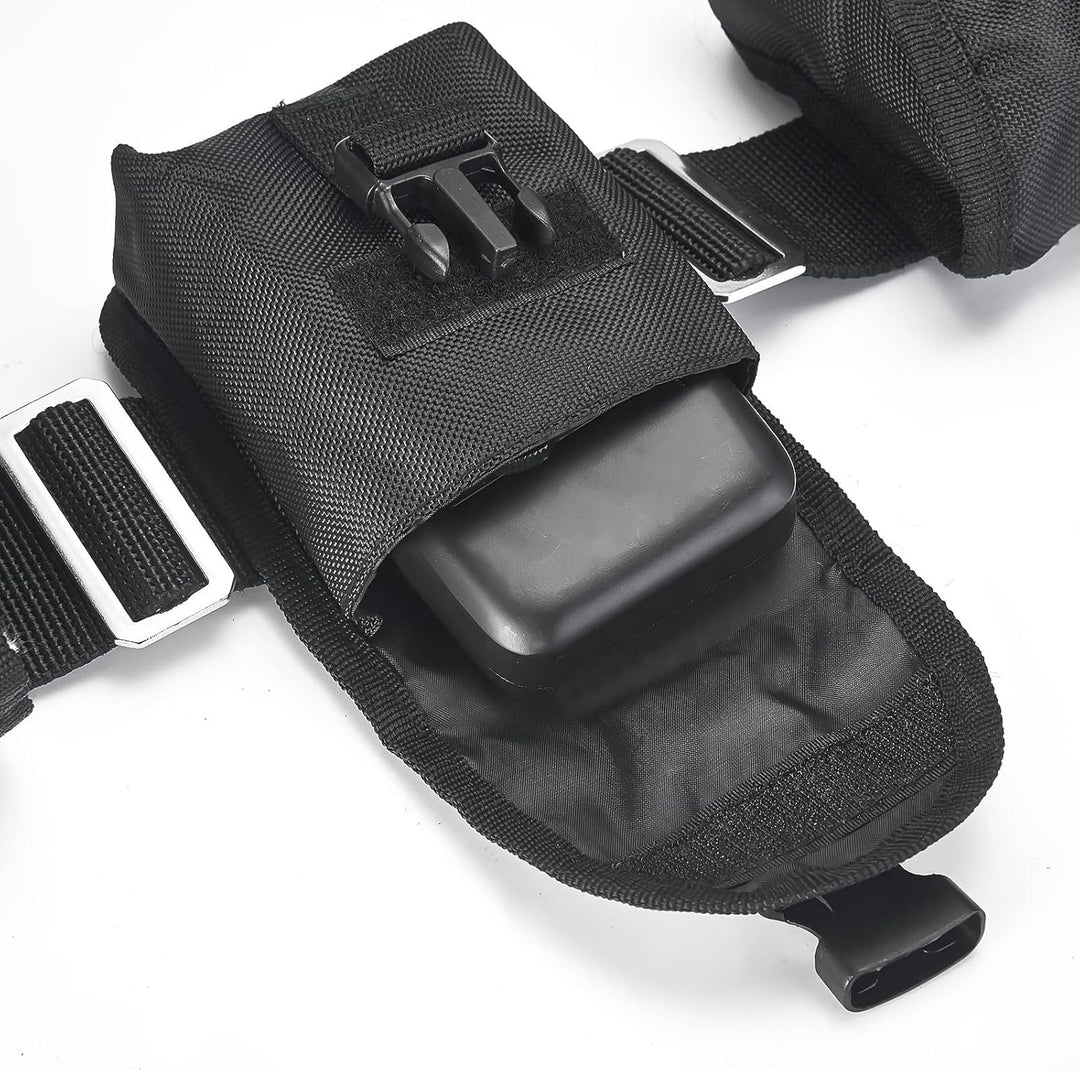 MOPHOEXII Scuba Weight Belt with Detachable 4 Pockets, Quick-Release Buckle Diving Pocket Weight Sta