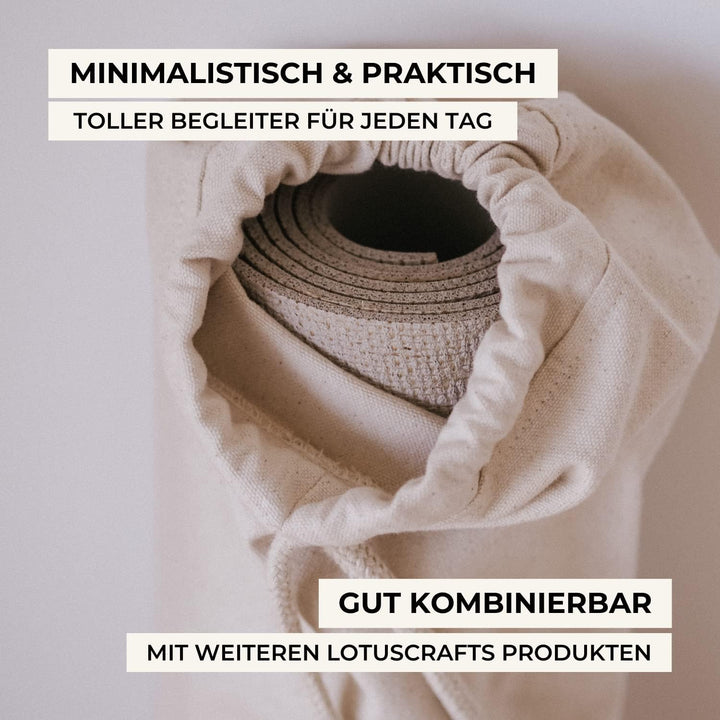 Lotuscrafts Yogatasche Nandi aus Bio-Baumwolle - Fair & Ökologisch hergestellt - Yogamattentasche 78