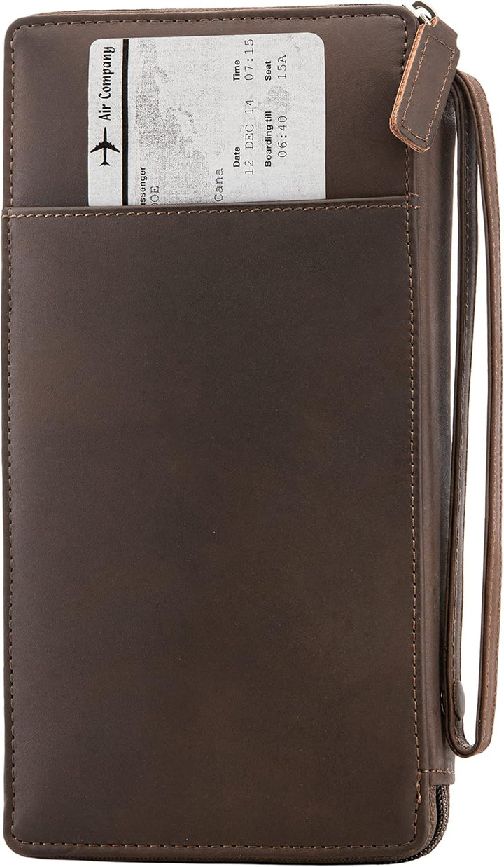 KORUMA RFID Blocker Schutzhülle Reisetasche für kontaktlose Kreditkarten und biometrische Reisepass,
