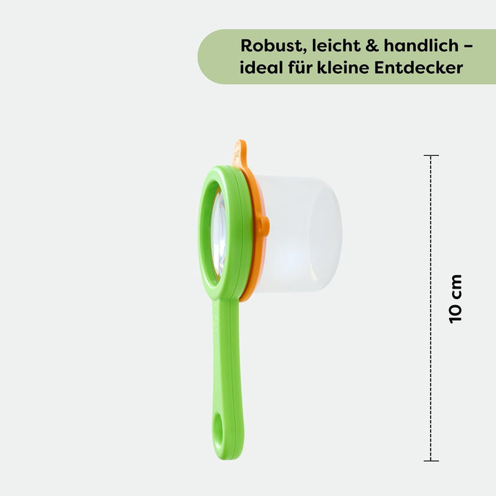 HABA Terra Kids Becherlupe 3 in 1 – Lupenset &amp; Kinderlupe für Outdoor &amp; Garten – Becherlupe zum Inse