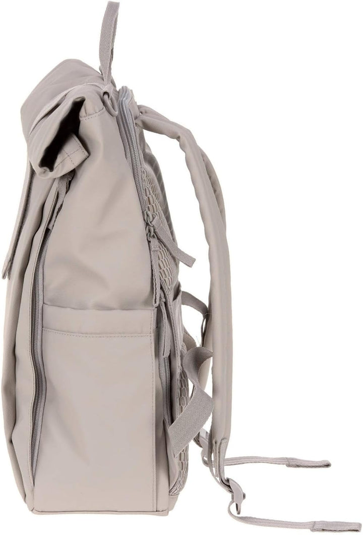 LÄSSIG Baby Wickelrucksack Wickeltasche Rucksack mit Wickelunterlage, Kinderwagenbefestigung, Flasch