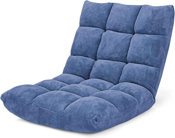 GOPLUS Bodenstuhl, Bodensofa mit Rückenlehne, Bodensessel mit Schlaffunktion, Floor Chair, Lazy Sofa