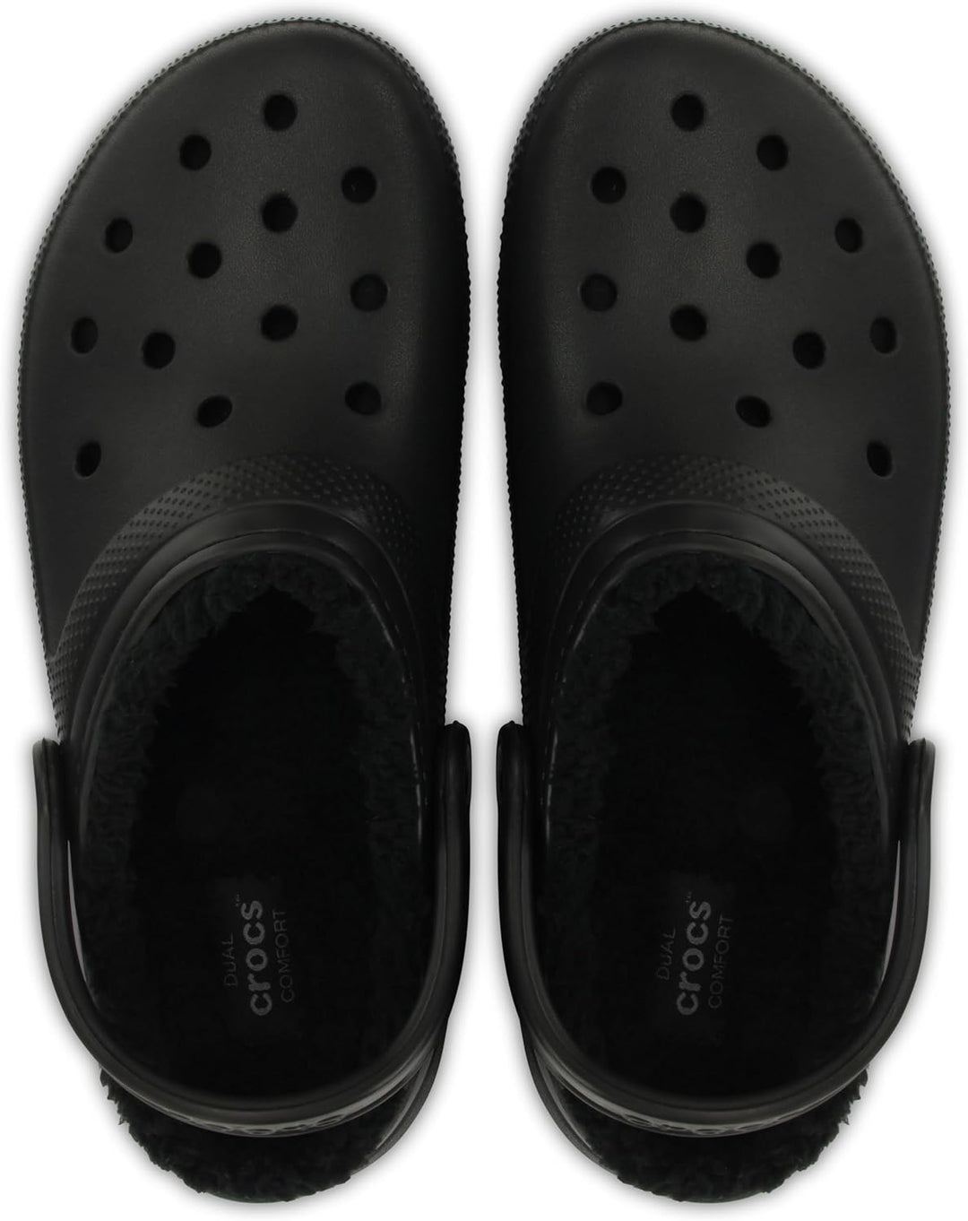 Crocs Unisex Classic Lined Clogs 33/34 EU Schwarz, 33/34 EU Schwarz