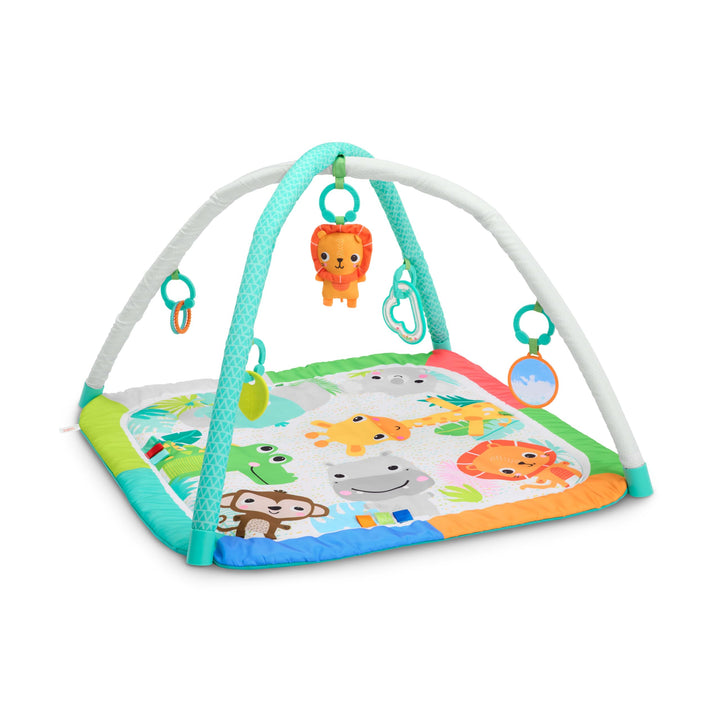 Bright Starts Wild Wiggles Jungle Jubilee FoldAway Aktivitätsspielzeug für Neugeborene und ältere Ki