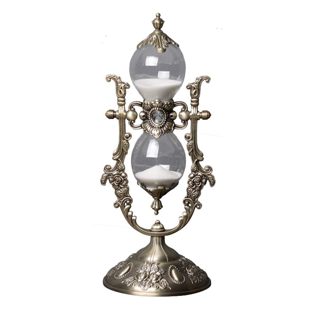 Sanduhr-Timer, geprägte goldene Sanduhr-Timer, 15 Minuten, für Vintage-Heimdekoration, Büro-/Schreib