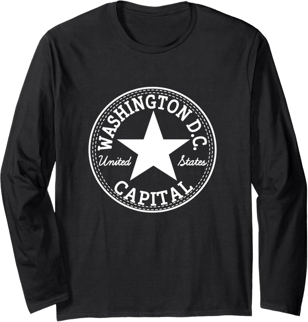 Washington DC CAPITAL USA USA Streetwear Present Langarmshirt